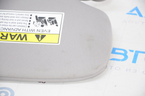 Left visor Honda CRV 20-22 gray, with backlight, without hook, for cleaning