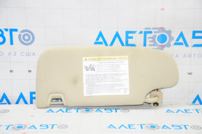 Right visor Lincoln MKZ 13-16 beige, without hook, without plug, for dry cleaning