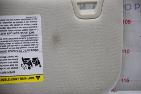 Right visor Lincoln MKZ 13-16 beige, without hook, without plug, for dry cleaning