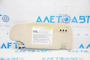 Left visor Lincoln MKZ 13-16 beige, with control, without hook
