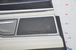Door trim card rear left BMW 7 G12 16-22 under curtain, leather, beige, Harman Kardon, elfenbein-weiss, with backlight, scratches, rust