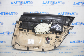 Door trim card rear left BMW 7 G12 16-22 under curtain, leather, beige, Harman Kardon, elfenbein-weiss, with backlight, scratches, rust