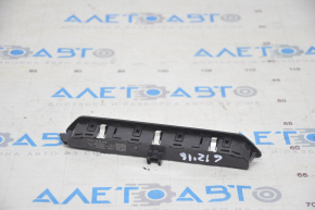 Driver's seat memory control panel front left door BMW 7 G11 G12 16-19 4 buttons, black trim, chrome buttons
