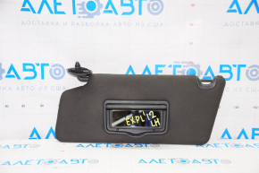 Left visor Ford Explorer 11-15 black, without backlight, without hook
