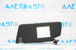 Right visor Ford Explorer 16-19 black, without backlight, without hook, scratches on plugs