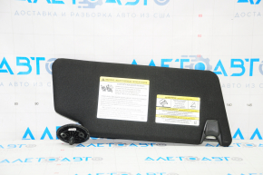 Left visor Ford Explorer 16-19 black, without backlight, without hook, scratches