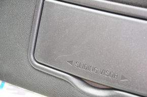 Left visor Ford Explorer 16-19 black, without backlight, without hook, scratches