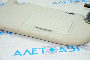 Right visor Ford Escape MK3 13-19 gray, with backlight, without hook, for dry cleaning
