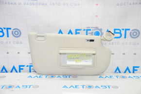 Right visor Ford Escape MK3 13-19 gray, with backlight, without hook, chip cut off