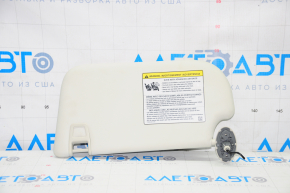 Right visor Ford Escape MK3 13-19 gray, with backlight, without hook, chip cut off