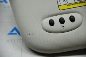 Left visor Ford Escape MK3 13-19 gray, with backlight and control, without hook, chip cut off, pokes