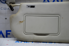 Left visor Ford Escape MK3 13-19 gray, with backlight, without hook, for dry cleaning