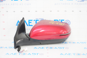 Side mirror left Honda CRV 17-22 9 pins, red, turn signal, BSM, heated