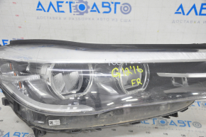 Headlight front right bare BMW 7 G11 G12 16-19 LED, adaptive, water damage, sand, chrome used