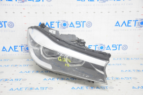 Headlight front right bare BMW 7 G11 G12 16-19 LED, adaptive, water damage, sand, chrome used