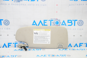 Left visor Ford Fusion mk5 17-20 light gray, without hook, without plug