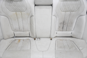 Rear row of seats 2nd row BMW 7 G11 G12 16-22 leather beige elfenbein-weiss, Comfort, dry-cleanable