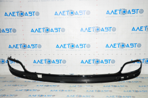 Rear bumper trim Ford Fusion mk5 13-18 for 2 pipes gloss