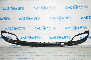 Rear bumper trim Ford Fusion mk5 13-18 for 2 pipes gloss