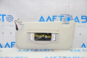 Left visor Ford Focus mk3 11-18 2 lights gray, without hook, without plug, for dry cleaning