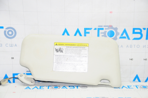 Left visor Ford Focus mk3 11-18 2 lights gray, without hook, without plug, crack on mount, for dry cleaning