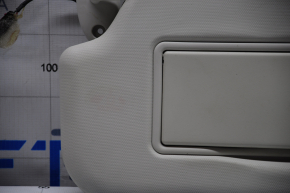 Left visor Ford Focus mk3 11-18 2 lights gray, without hook, without plug, crack on mount, for dry cleaning