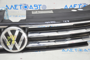 Radiator grill VW Tiguan 18-21 with emblem, under radar, sand