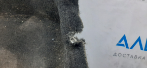 Floor covering rear Dodge Challenger 09- black, torn fasteners, for dry cleaning