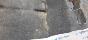 Floor covering rear Dodge Challenger 09- black, torn fasteners, for dry cleaning