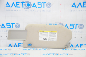 Right visor Nissan Pathfinder 13-20 gray, without hook, without backlight, without plug, for dry cleaning