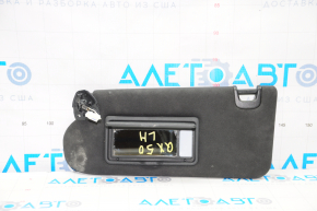 Left visor Infiniti QX50 19- black, without hook, scratches, without plug, for dry cleaning
