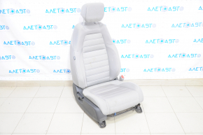 Passenger seat Honda CRV 17-22 without airbag, manual, gray cloth, water damage, dry cleanable