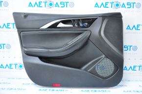 Door trim card front left Infiniti QX30 17- plastic and leather black