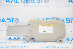 Right visor Nissan Sentra 13-19 gray, without hook, without plug, for dry cleaning