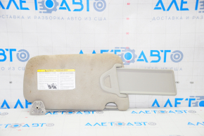 Left visor Nissan Sentra 13-17 gray, without hook, without plug, scratch, for dry cleaning