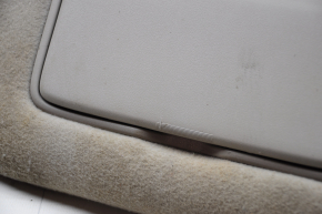 Left visor Nissan Sentra 13-17 gray, without hook, without plug, scratch, for dry cleaning