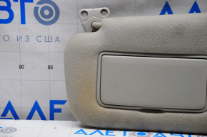 Left visor Nissan Sentra 13-19 gray, without hook, without plug, for dry cleaning