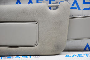 Left visor Nissan Sentra 13-19 gray, without hook, without plug, for dry cleaning