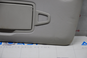 Left visor Infiniti QX30 17- gray, without hook, dented, for dry cleaning