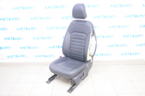 Driver's seat Ford Fusion mk5 17-20 without airbag, leather black, electric, heated, shot
