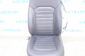 Driver's seat Ford Fusion mk5 17-20 without airbag, leather black, electric, heated, shot