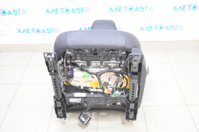 Driver's seat Ford Fusion mk5 17-20 without airbag, leather black, electric, heated, shot