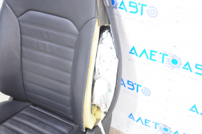 Driver's seat Ford Fusion mk5 17-20 without airbag, leather black, electric, heated, shot