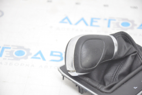 Gear knob VW Tiguan 18-24 leather black, worn