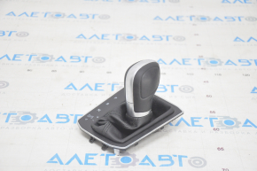 Gear knob VW Tiguan 18-24 leather black, worn