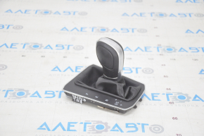 Gear knob VW Tiguan 18-24 leather black, worn