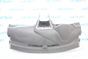 Torpedo front panel with AIRBAG Ford Fusion mk5 13-20 under start-stop, black, wood inserts