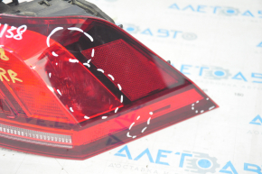 Light outer wing right VW Tiguan 18-24 usa scratches