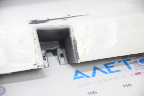Left threshold Ford Fusion mk5 13-20 silver, broken fastening, crack in fastening, dented, scratches