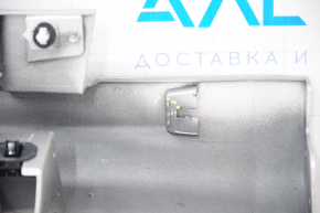 Left threshold Ford Fusion mk5 13-20 silver, broken fastening, crack in fastening, dented, scratches